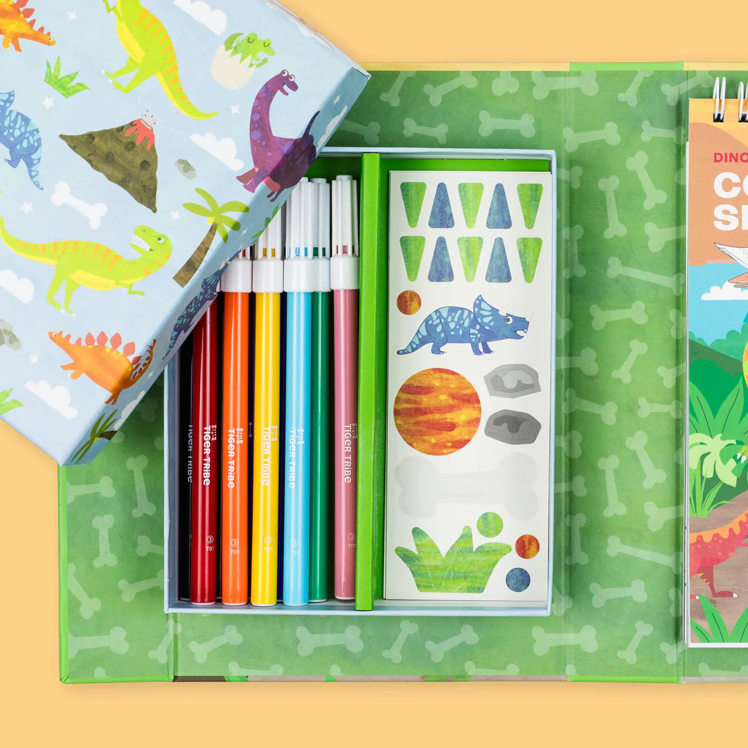 These beautifully illustrated coloring sets are jam-packed with activities, color markers and stickers. All designed to keep tigers happy on the go.
