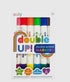 Double Up! Double Ended Markers - Set of 6/12 Colors These durable, versatile markers for kids have two different colors - one on each end. So while there are six markers in the set, there are actually 12 colors in total. Their handy design makes Double Up! Double Ended Markers - Set of 6/12 Colors  convenient for travel, so your kiddo can have the tools they need when they&