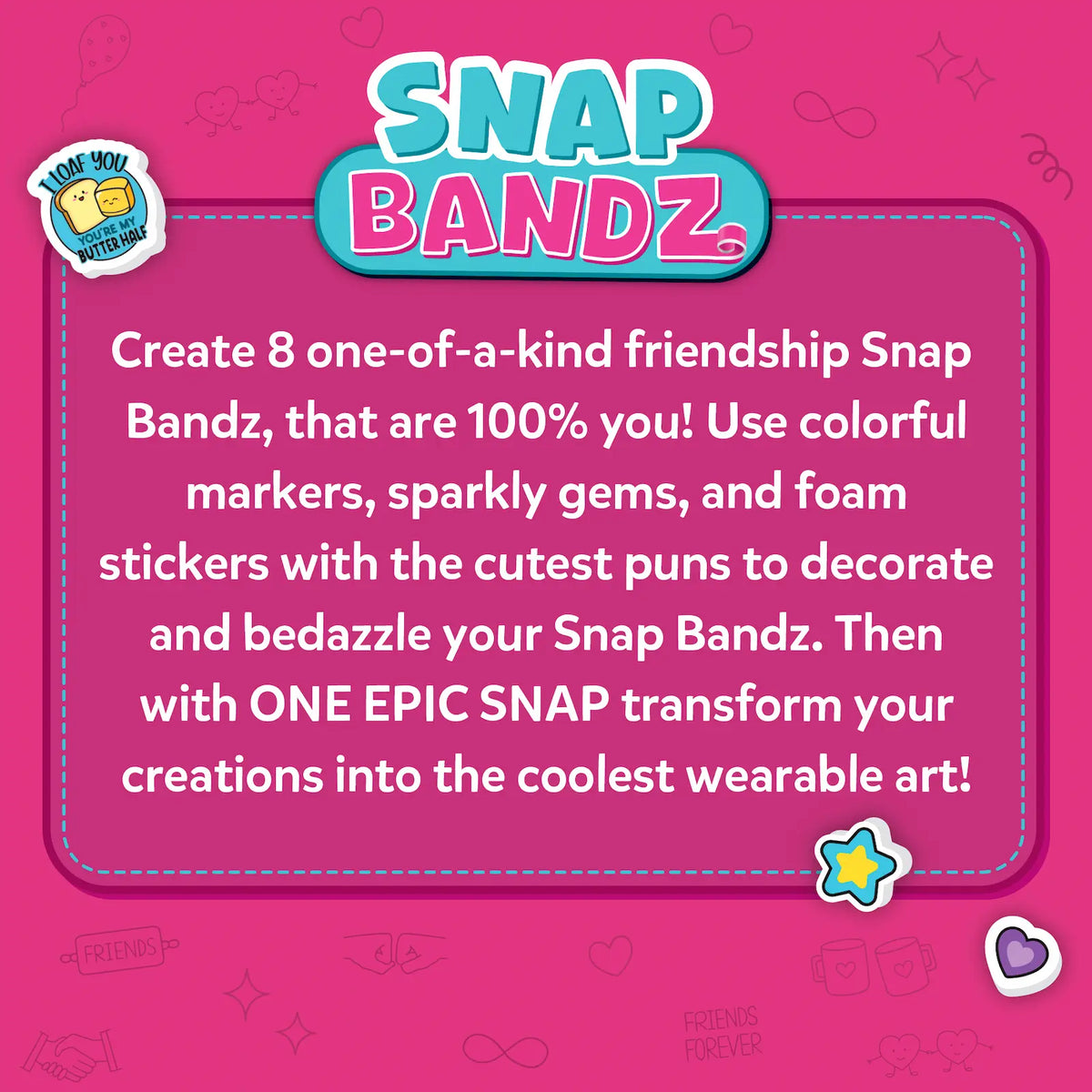 Snap Bandz: Friendship Bands New | Art &amp; Craft Activity Kit