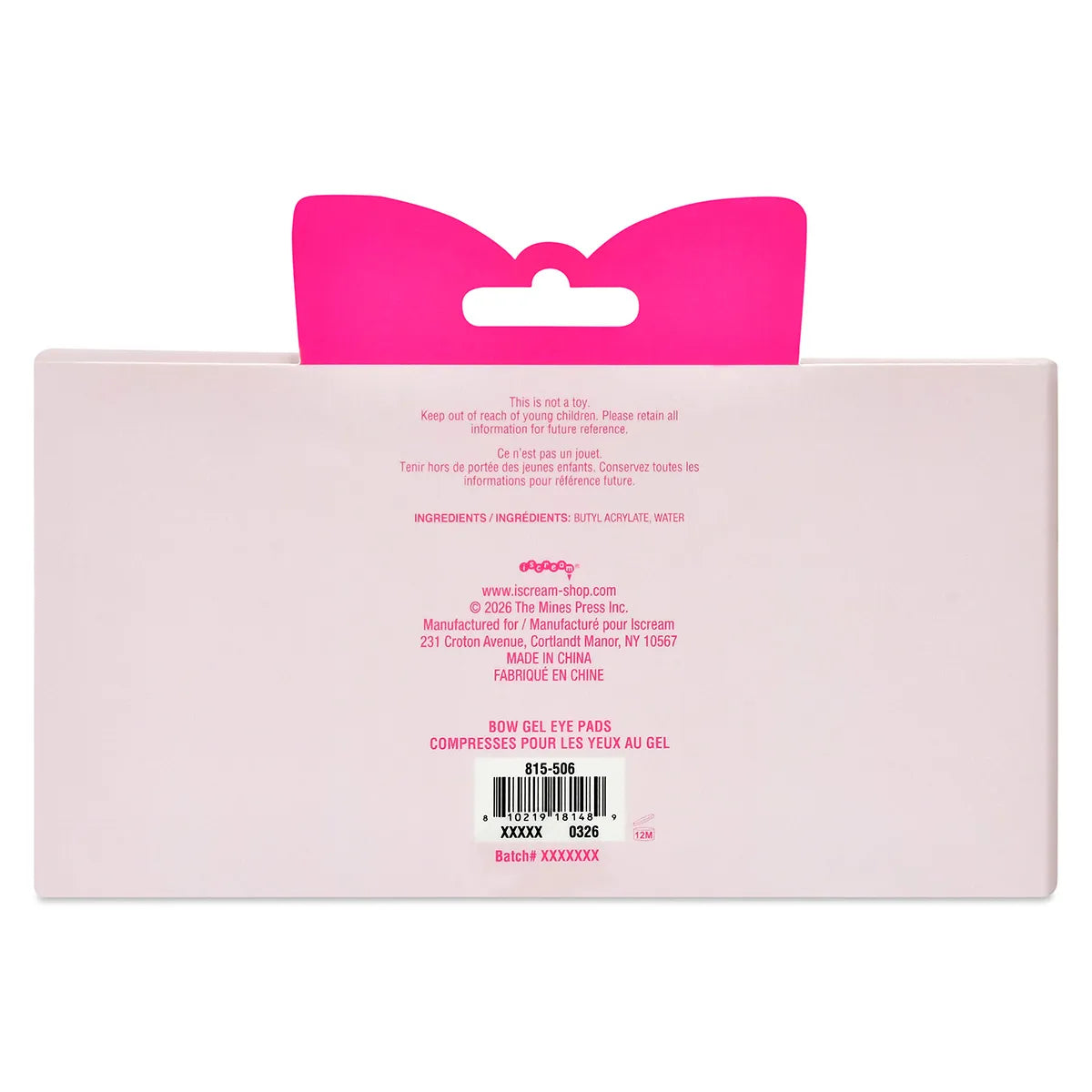 Bows Gel Eye Pads