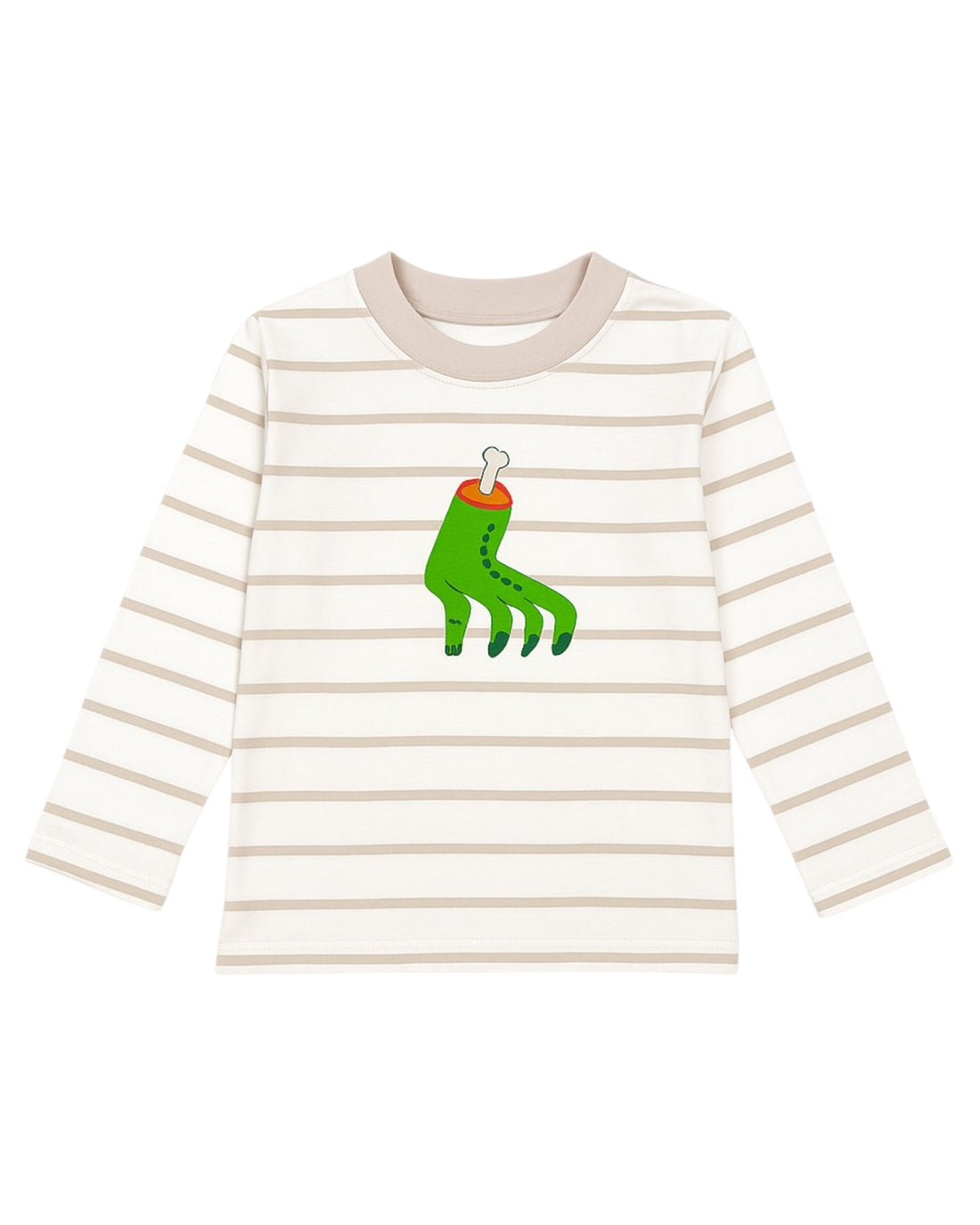 Get ready to rock this Halloween season with our Frankenstein Hand Long Sleeve Stripe Top! Perfect for little boys, this top is the ultimate combination of spooky and stylish. With its unique design and long sleeves, it&