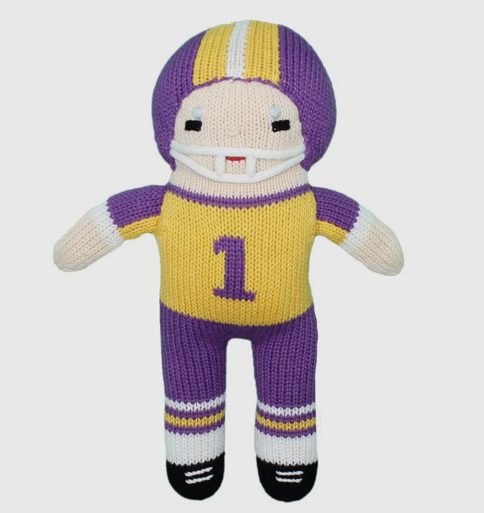 Dee-fense! Dee-fense! Off-ence! Off-ence!

Zubels knit football player dolls are super soft and cuddly!
