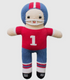 Dee-fense! Dee-fense! Off-ence! Off-ence!
Zubels knit football player dolls are super soft and cuddly!