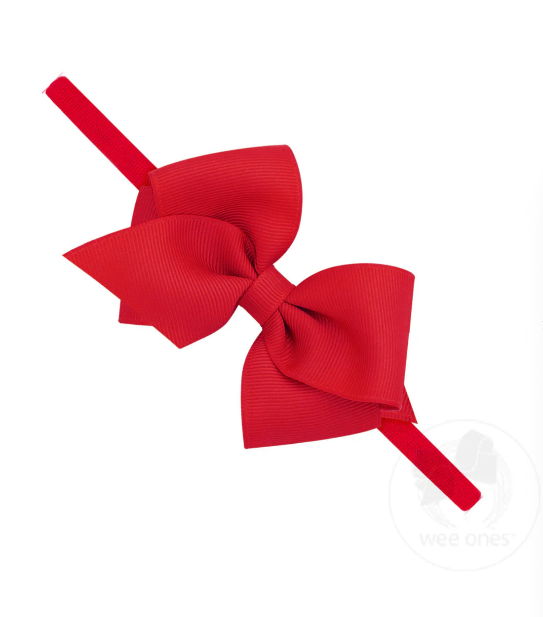 Extra Small Grosgrain Bow on Matching Skinny Nylon Band