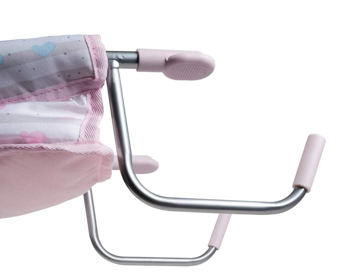 Adora Baby Doll Feeding Seat - Pastel Pink Hearts