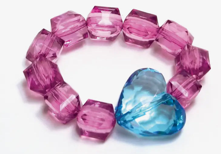 Rock Candy Bracelet with Heart
