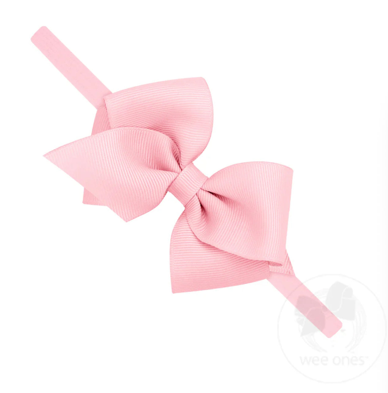 Extra Small Grosgrain Bow on Matching Skinny Nylon Band