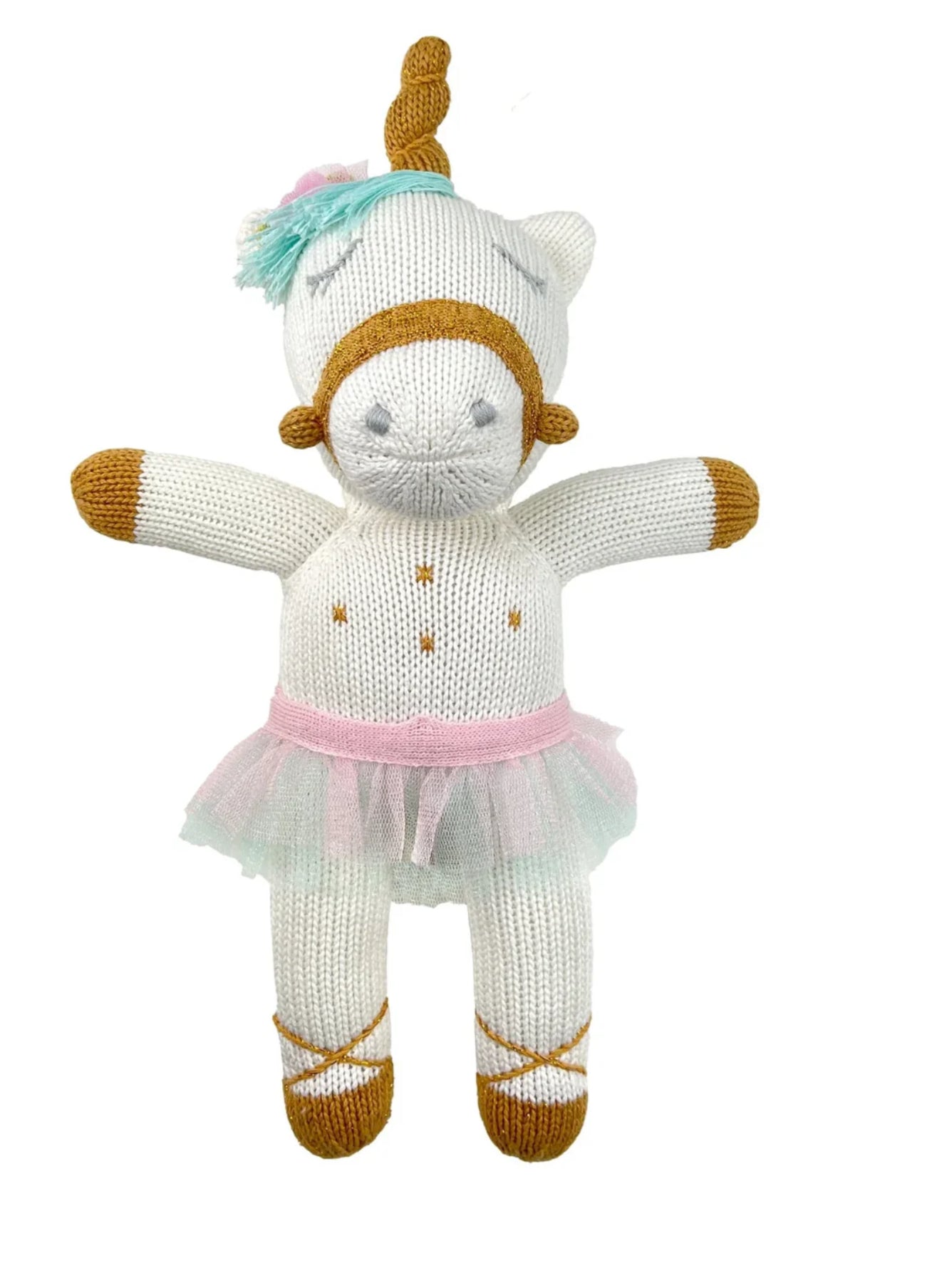 Rainbow Pop the Unicorn Knit Doll