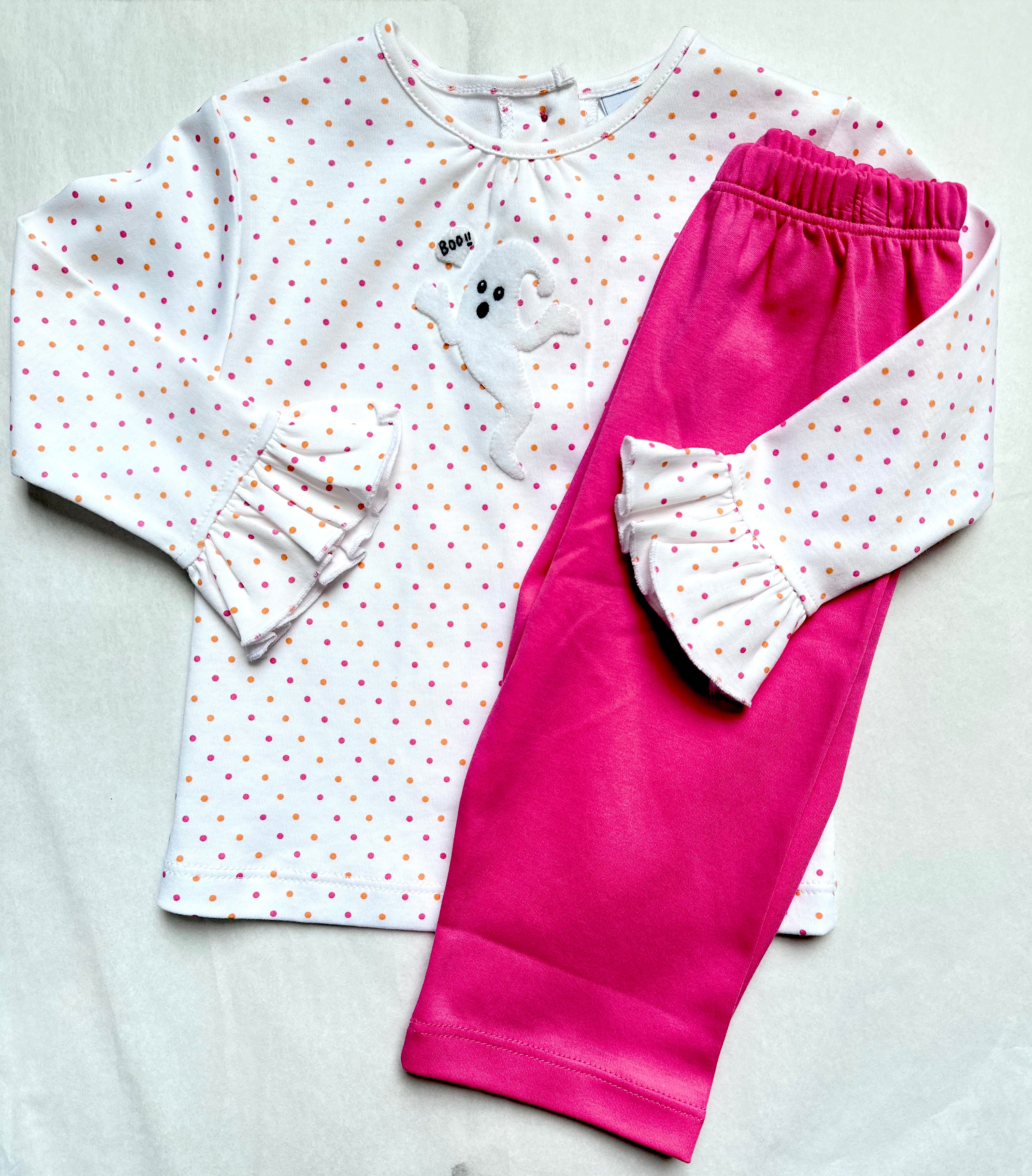 BOO! Long Sleeve Polka Dot Set