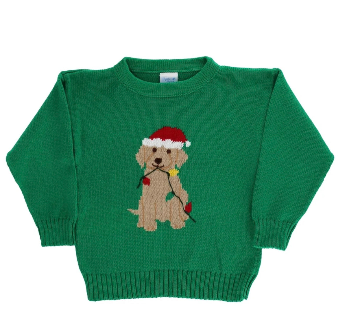 Kelly Christmas Lab Crew Neck Sweater