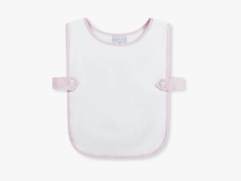 Celebration Bib, Pink Mini Gingham
