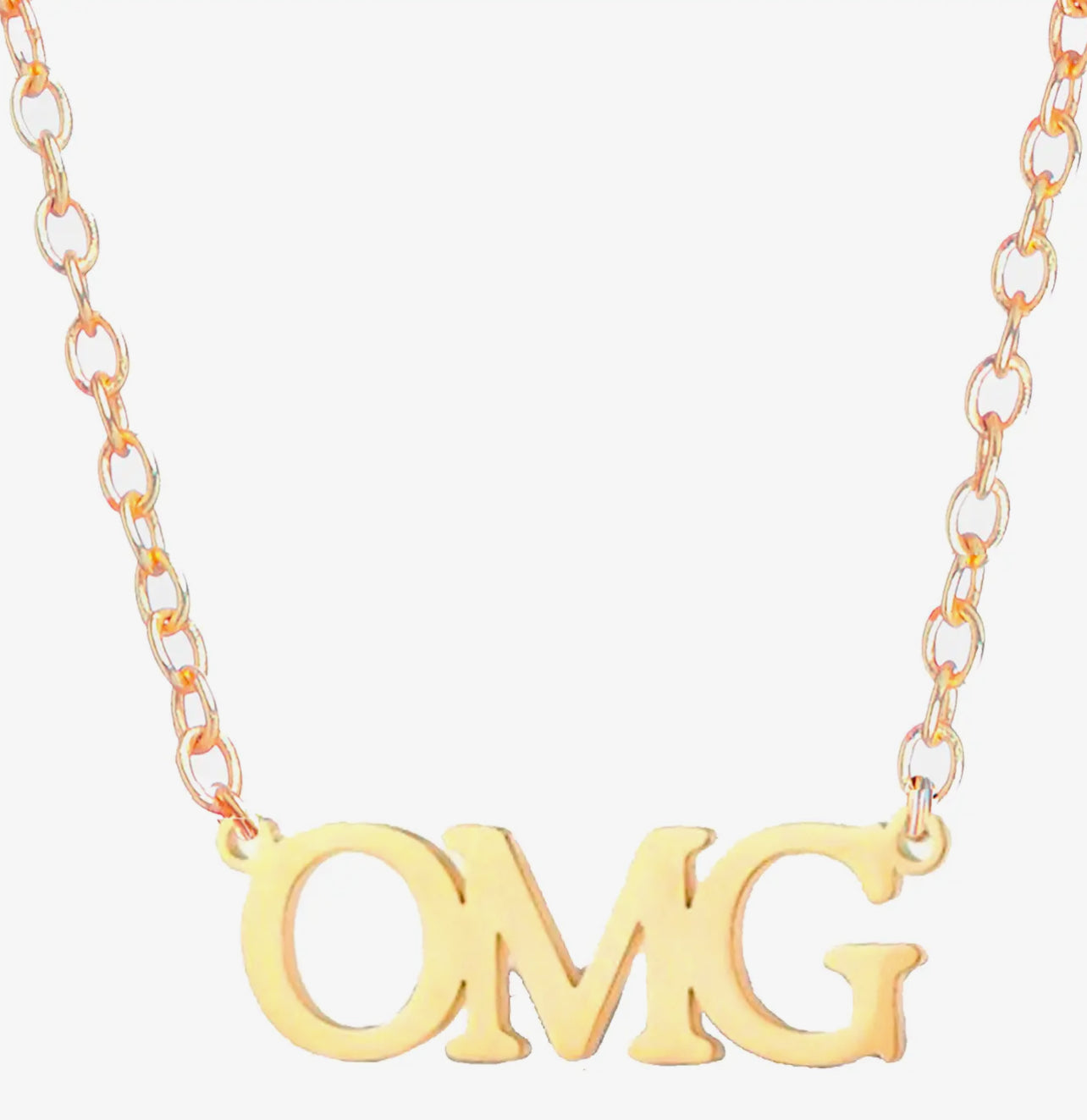 “OMG” Girl Power Necklace
