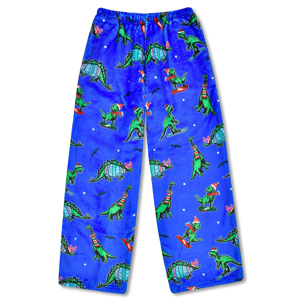 Holiday Dino Plush Pants