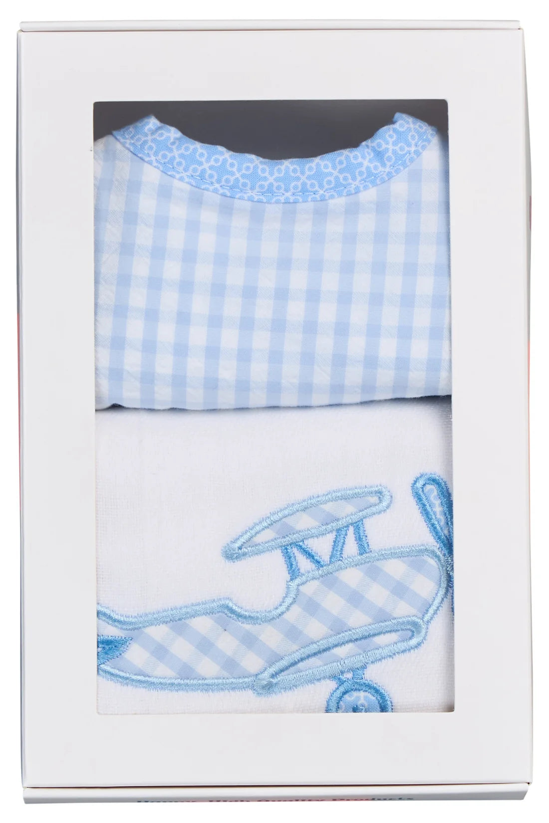 Airplane Basic Bib &amp; Burp Boxed Set