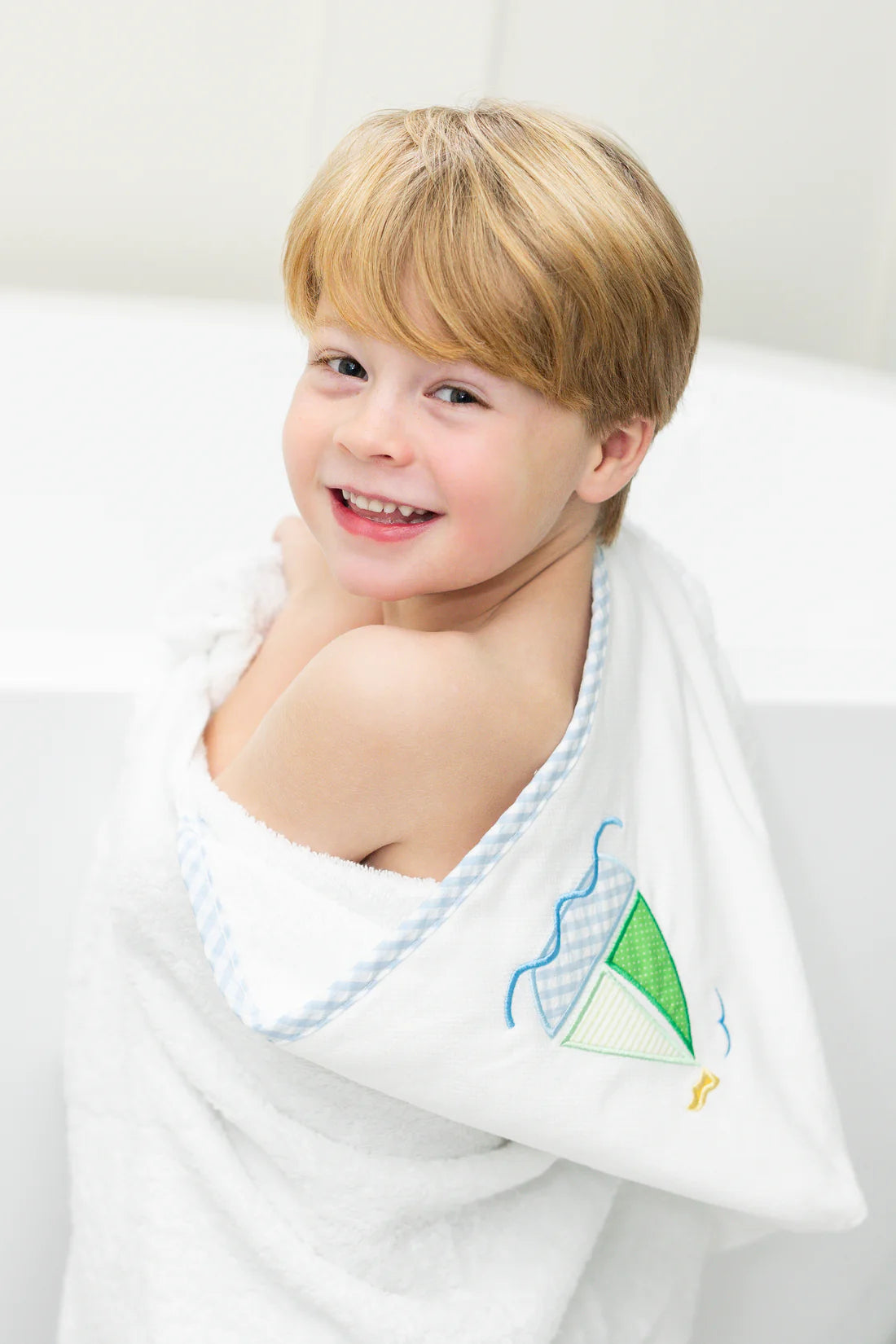 Sailboat Everykid Towel, Blue