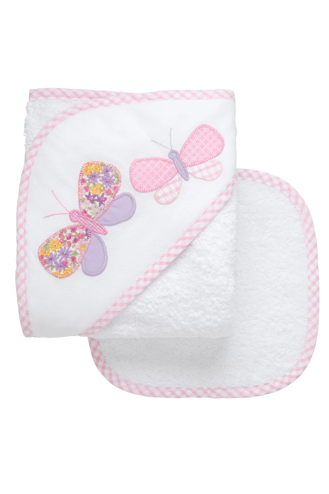Butterfly Baby Hooded Towel &amp; Washcloth Set