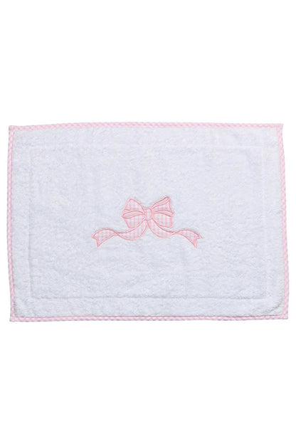 Applique Bath Mat, Pink Bow