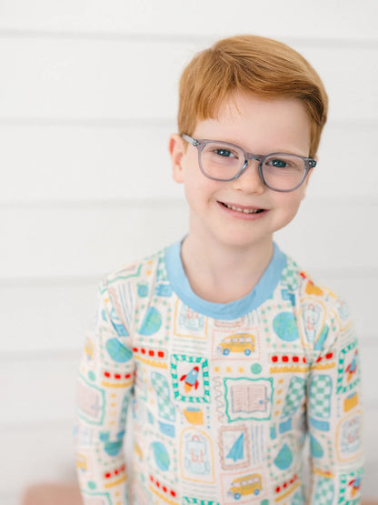 Blue Little Learner PJ Set