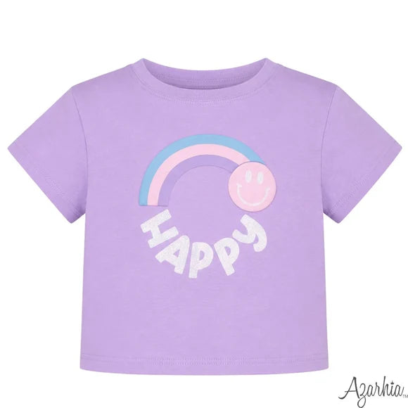 Glitter Happy Lavender Boxy Tee