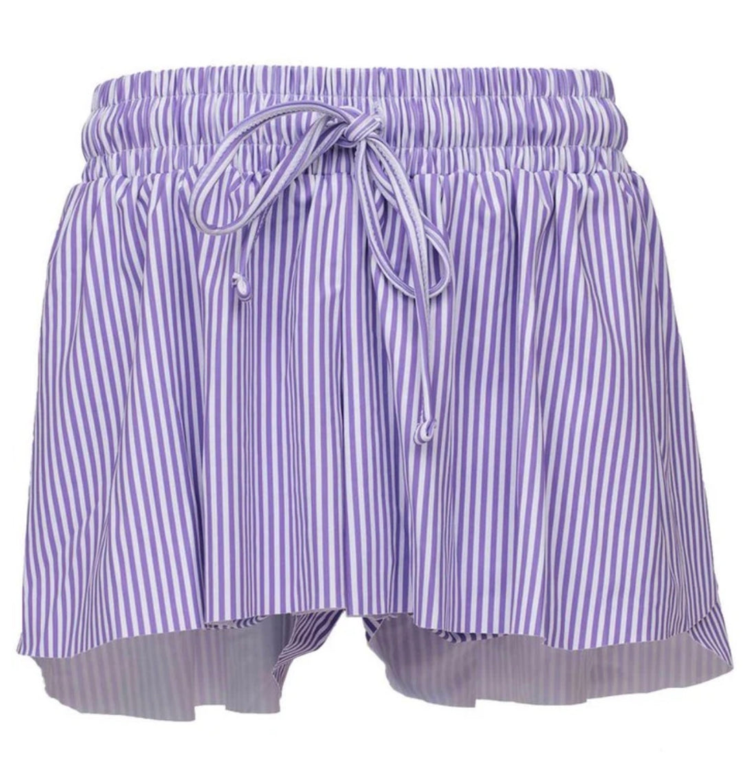 Purple Stripes Butterfly Flowy Shorts