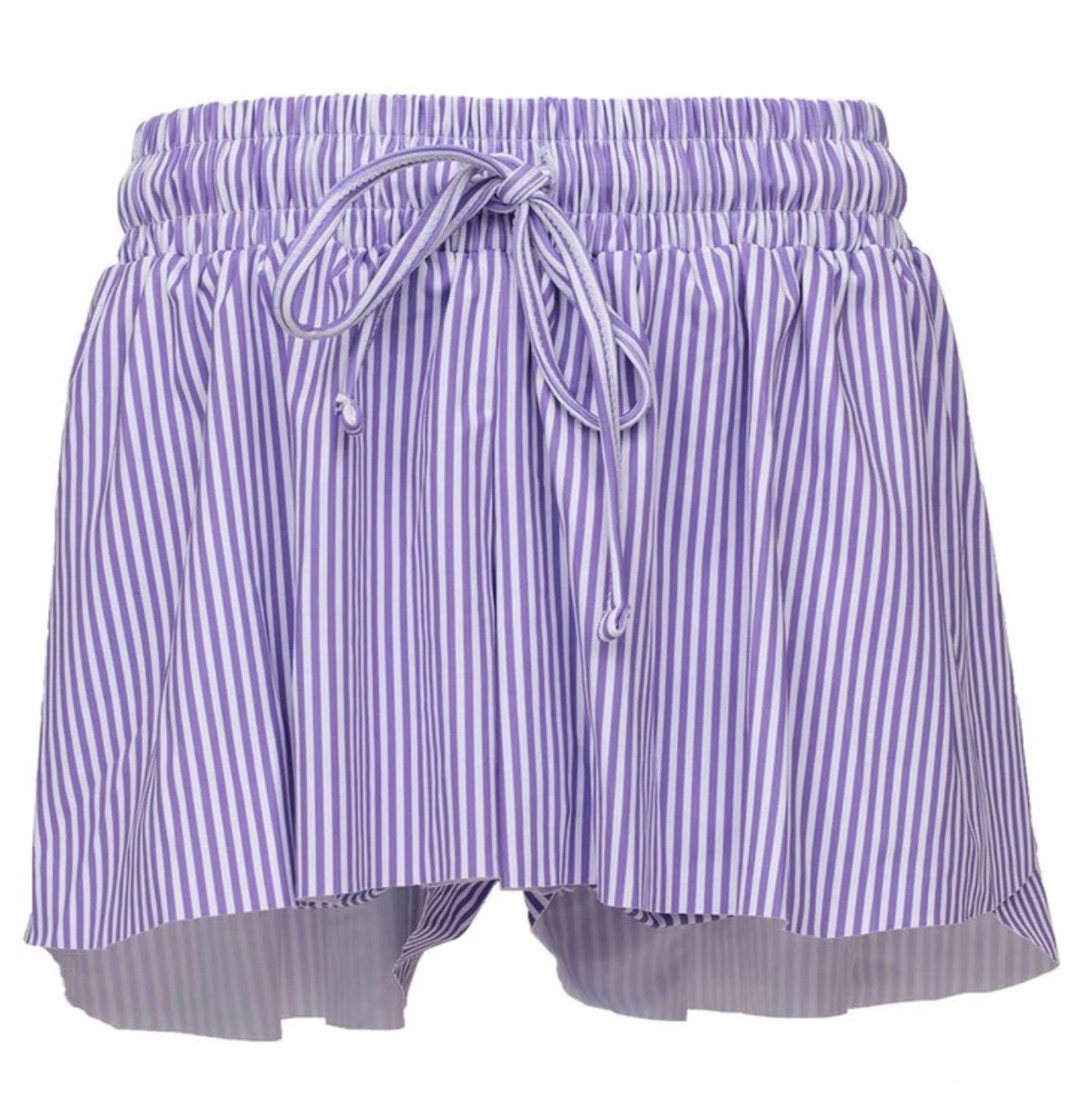 Purple Stripes Butterfly Flowy Shorts