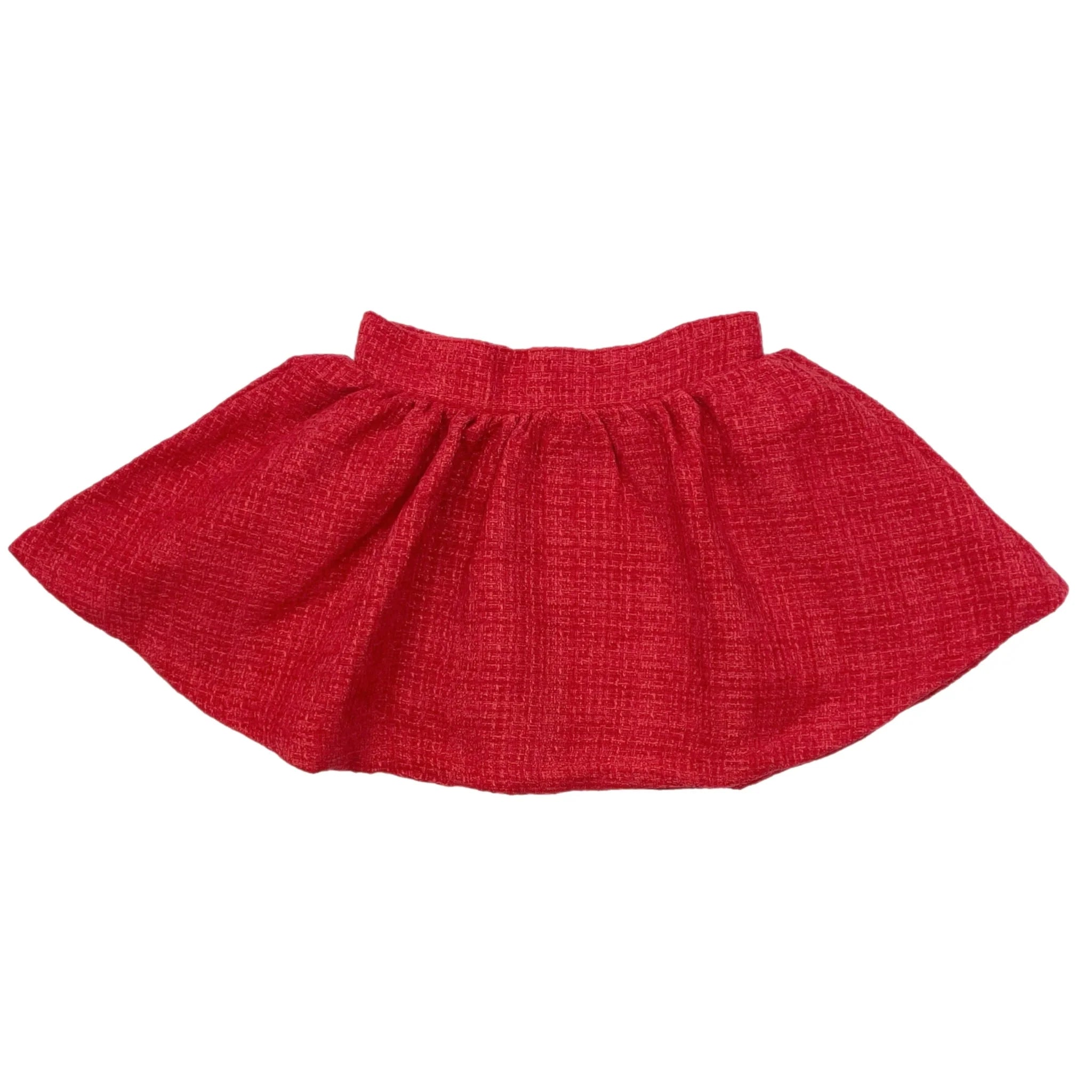 Sofie Red Tweed Skirt