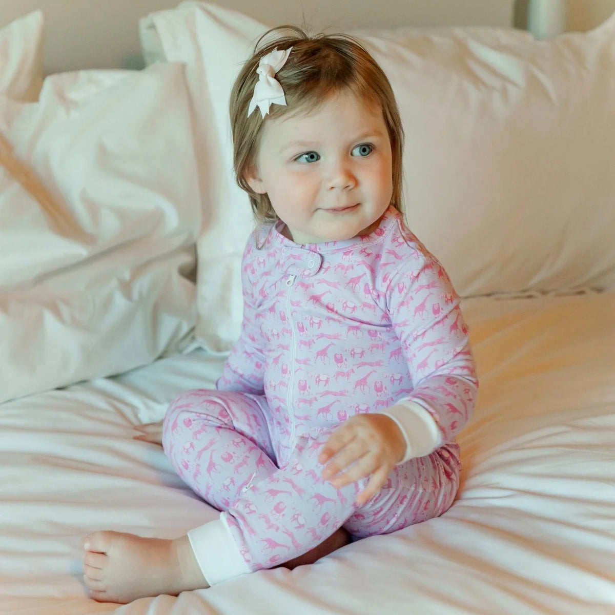 Parker Pink Savanna Safari Romper