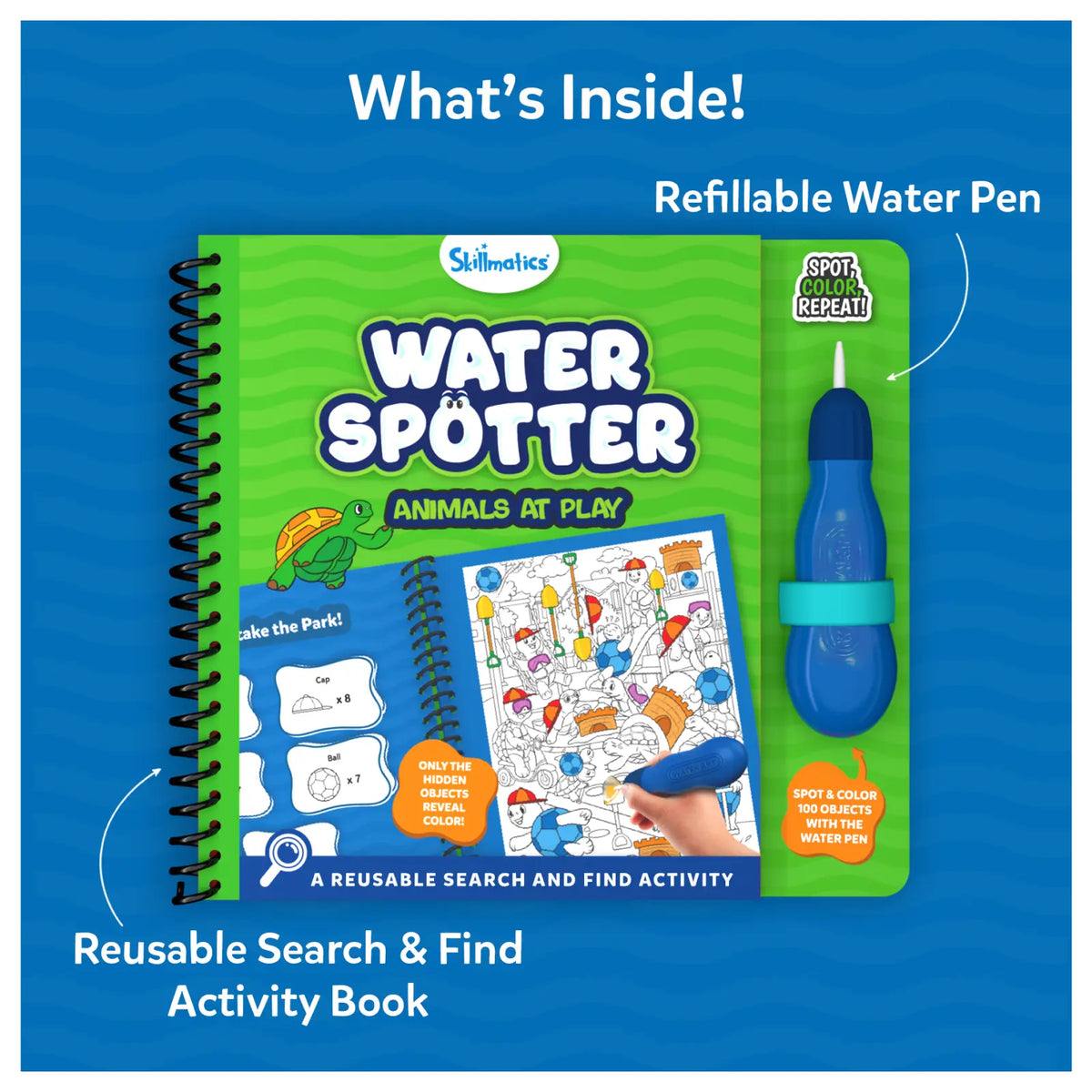 Water Spotter: Animals At Play | Reusable Search &amp; Find Book