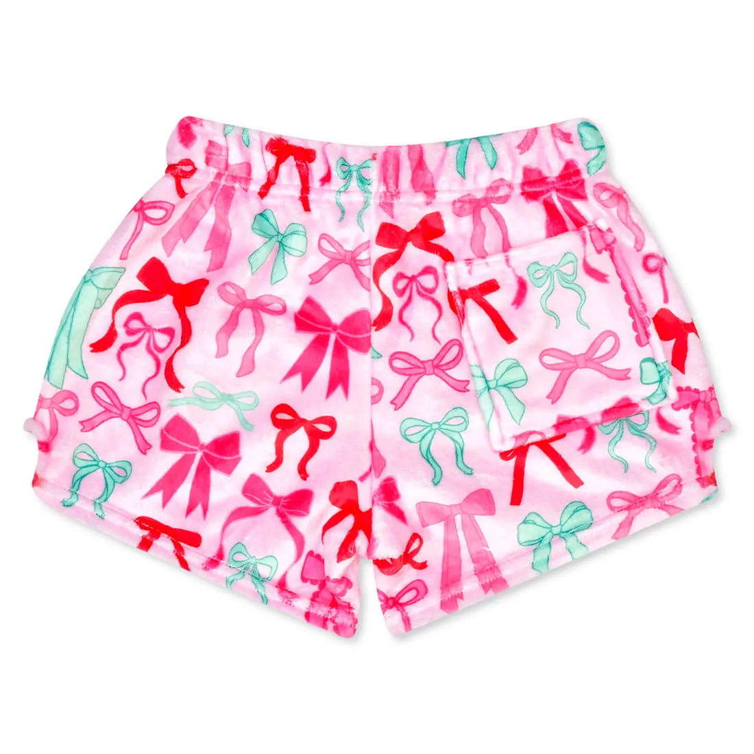 Merry Bows Plush Shorts