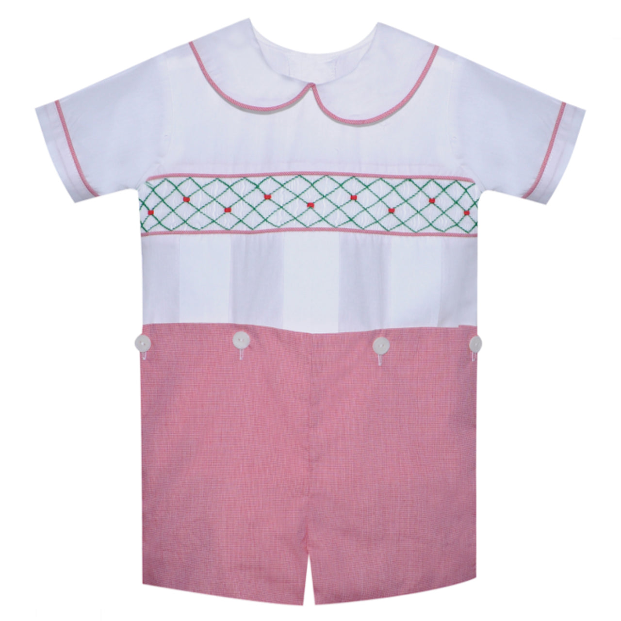 Red Percy Christmas Button On Suit