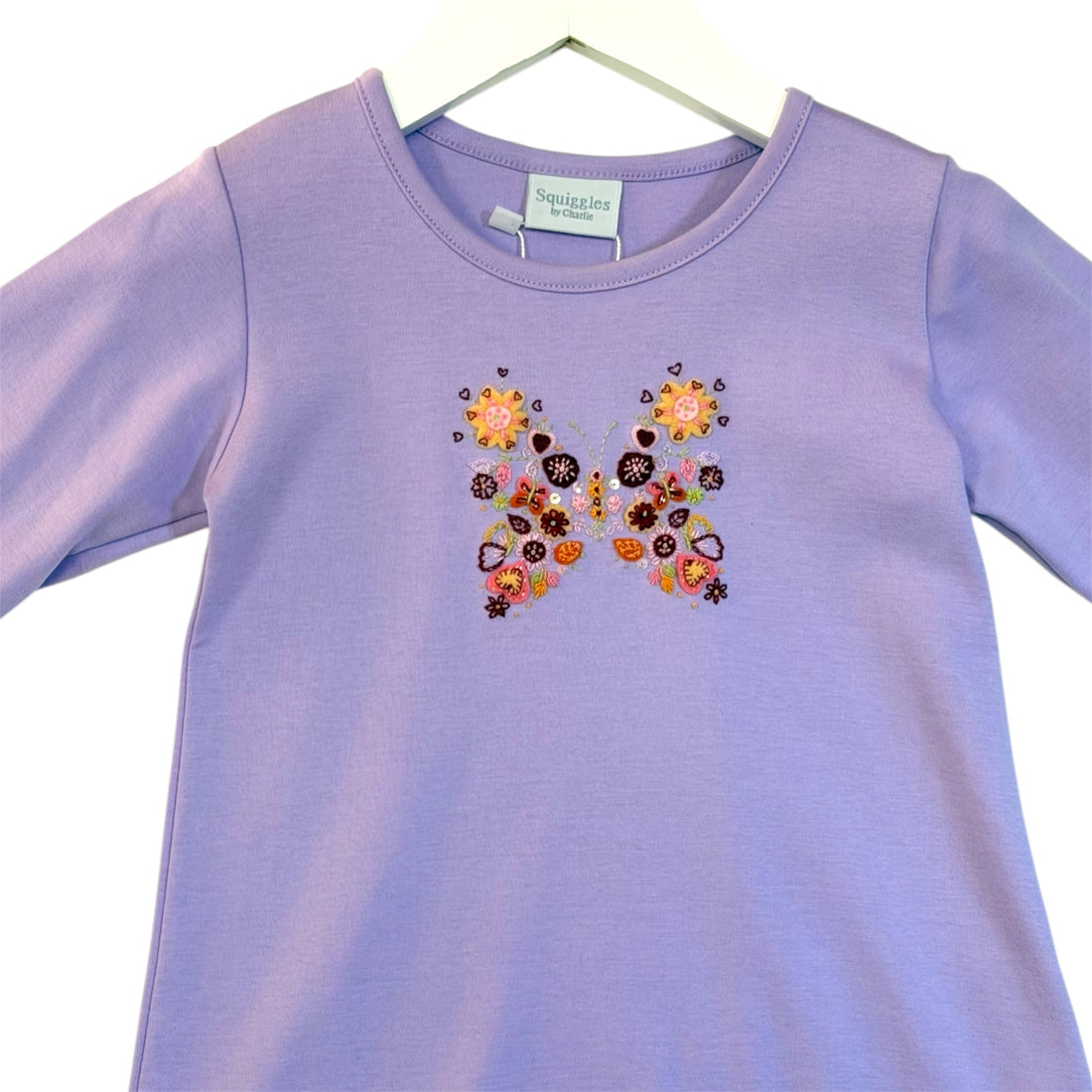 Groovy Butterfly Long Sleeve Dress