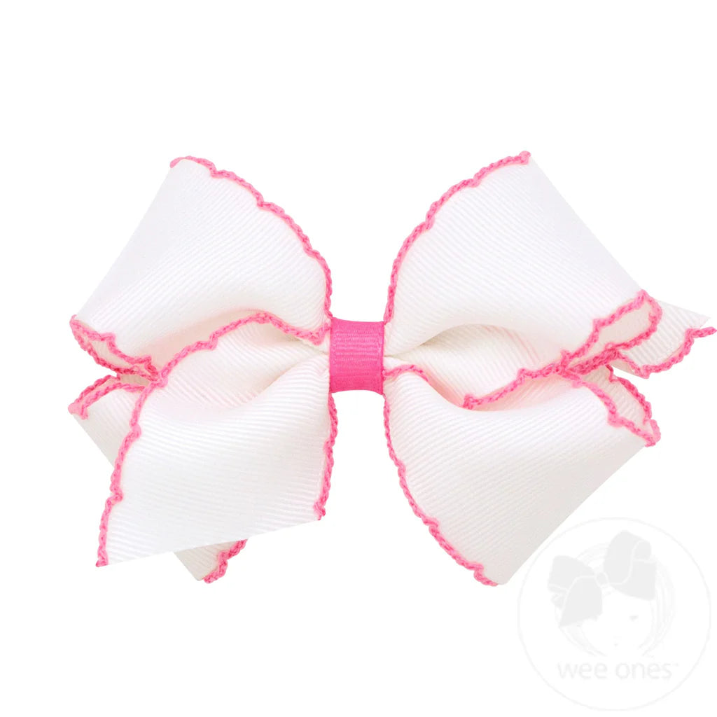 Medium Moonstitch Girls Hair Bows