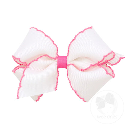 Medium Moonstitch Girls Hair Bows