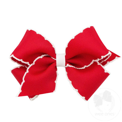 Medium Moonstitch Girls Hair Bows