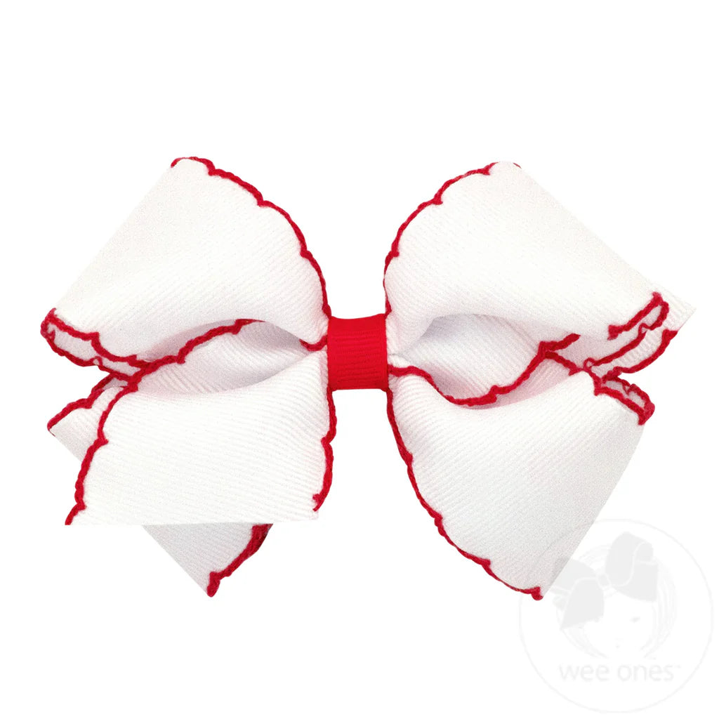 Medium Moonstitch Girls Hair Bows