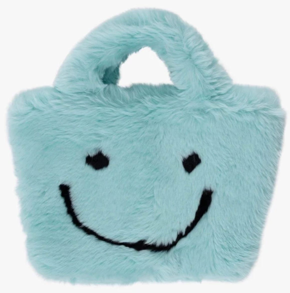 Fuzzy Smiley Face Purse