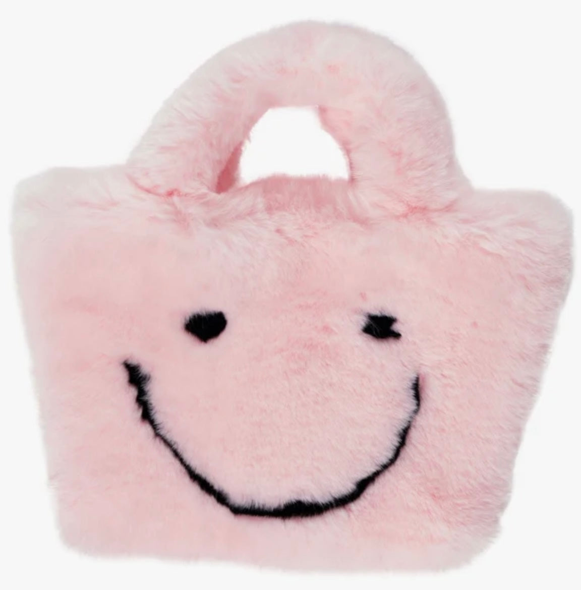 Fuzzy Smiley Face Purse