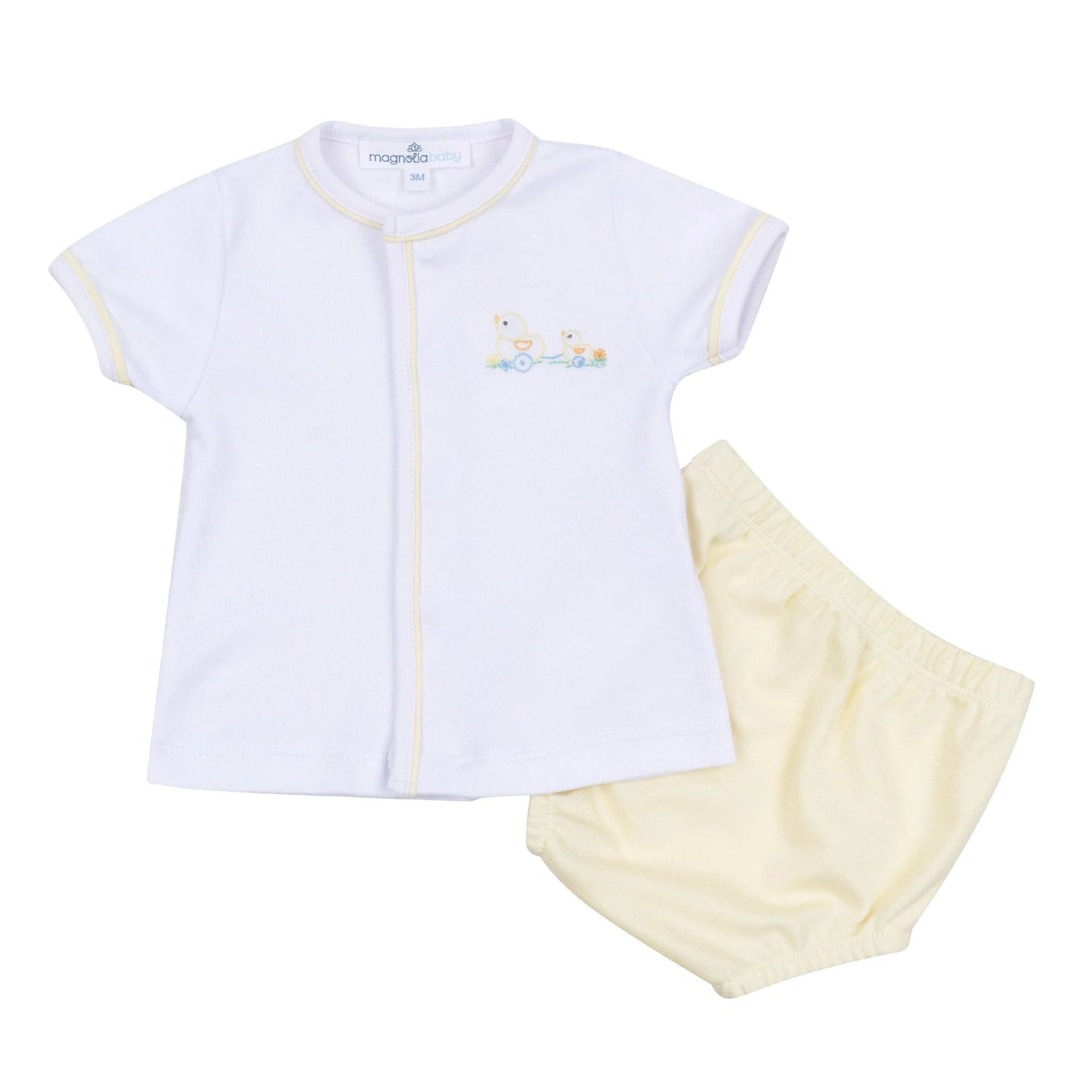 Magnolia Baby Vintage Duckie Pulltoy Diaper Cover Set