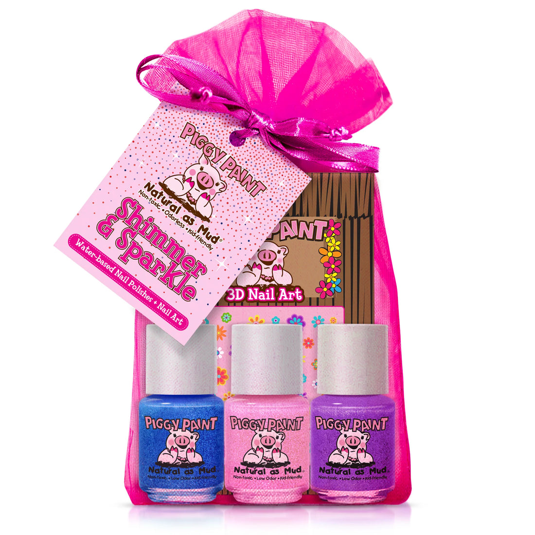 Shimmer &amp; Sparkle Gift Set - Kids Non-toxic Nail Polish