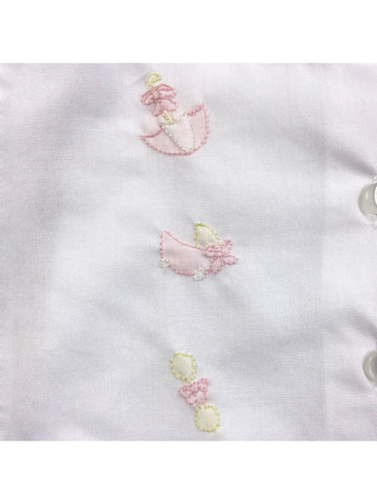 Nursery Shadow Stitch Baby Girl Diaper Set