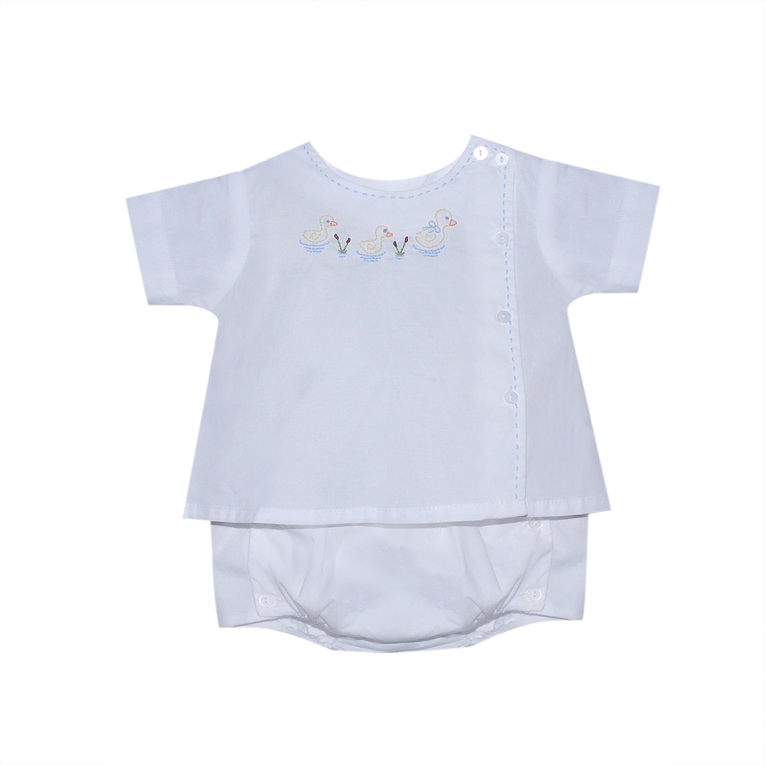 Riley, Blue Ducking Diaper Set