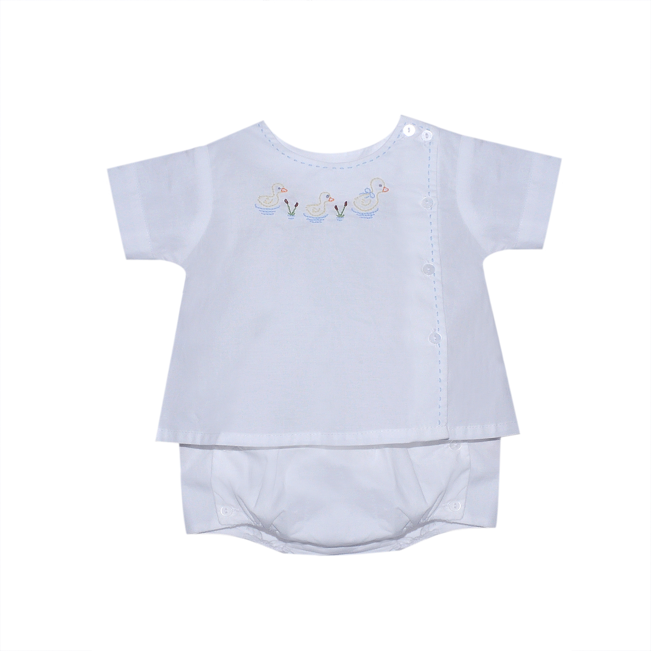 Riley, Blue Ducking Diaper Set