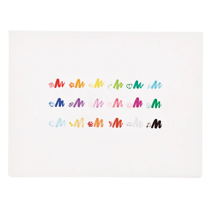 Stampables Double-Ended Stamp &amp; Brush Markers - Set of 18