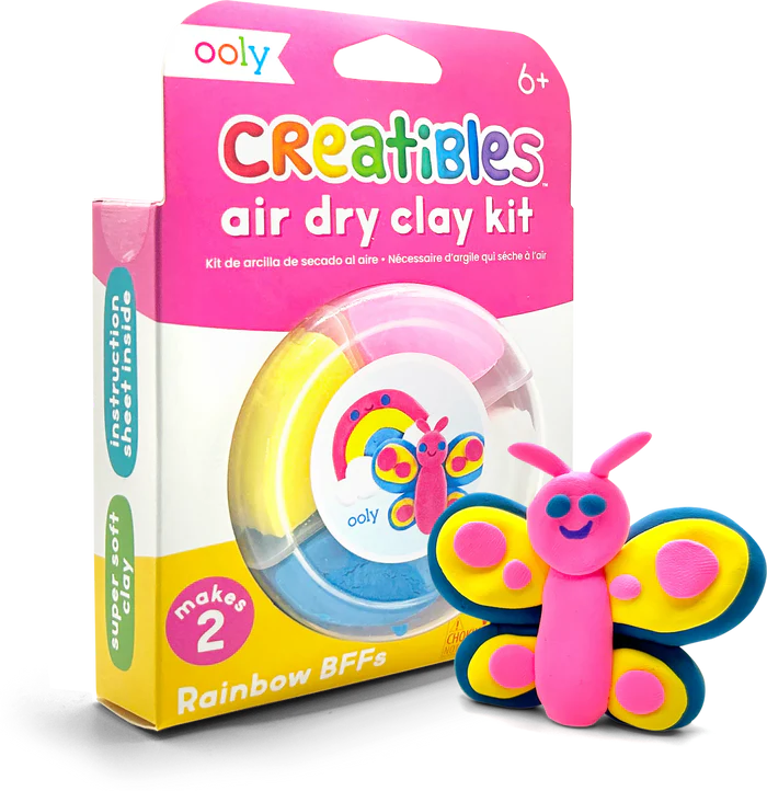 Creatibles Mini Air Dry Clay Kit - Rainbow BFFs