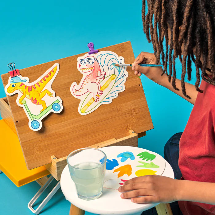Playful Painters Easy Watercolor Painting Kit - Chills &amp; Thrills Dinos