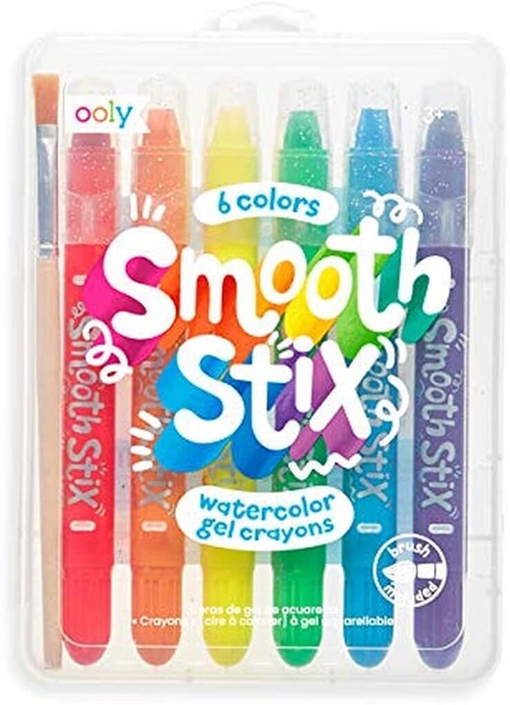 Smooth Stix Watercolor Gel Crayons - Set of 6