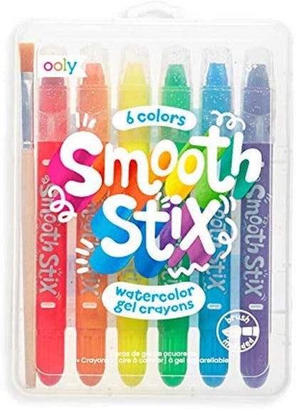 Smooth Stix Watercolor Gel Crayons - Set of 6