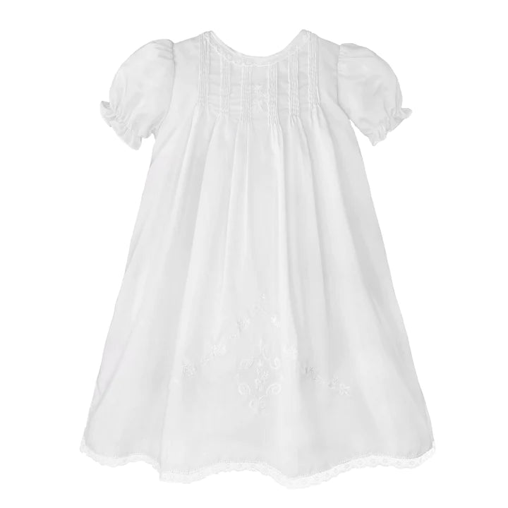 White Heirloom Lace Hand Embroidered Daygown