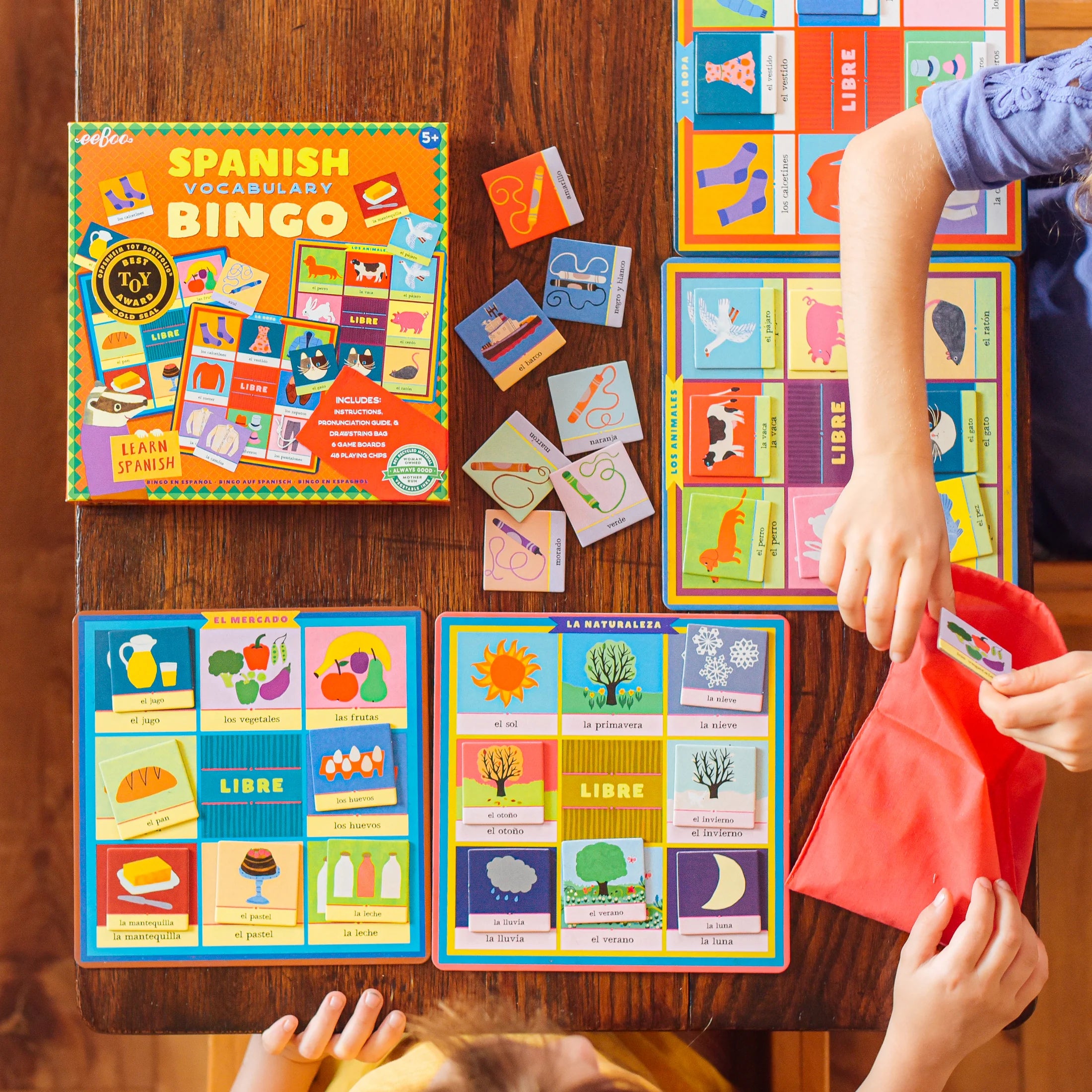 Spanish Bingo Vocabulary