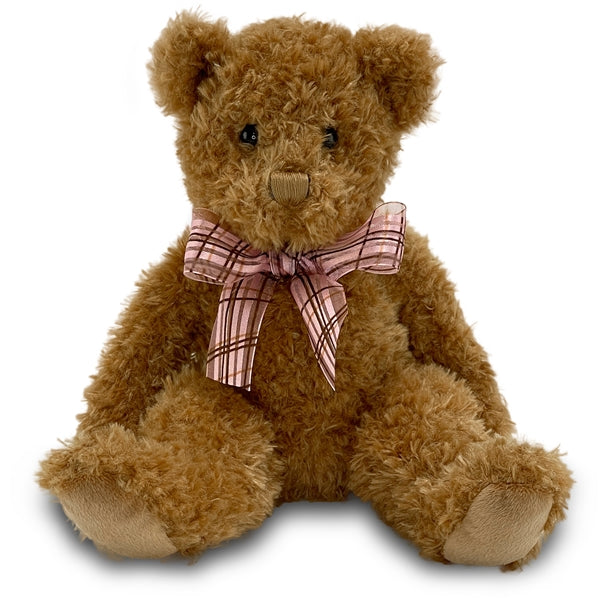 Fuzzy Caramel Plush Teddy Bear